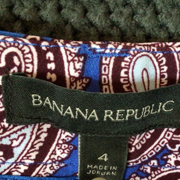 Banana Republic Shorts Size 4 Paisley Dress Shorts, New - Picture 5 of 8